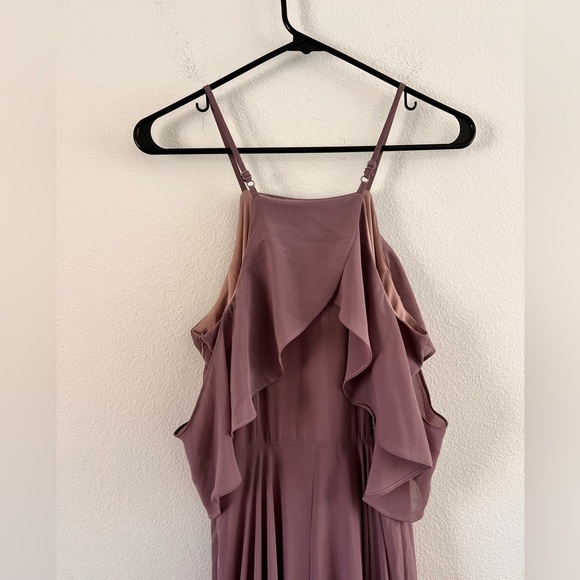 Lulu’s Chandelier Dusty Rose Purple Maxi Dress Size Small - Picture 11 of 16